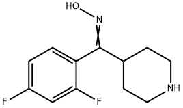2,4-Difluorophenyl-(4-piperidinyl)methanoneoxime,84163-46-2,结构式