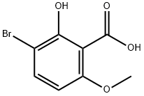 3-bromo-2-hydroxy-6-methoxysalicylic acid 化学構造式
