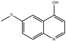 6-(methylthio)-4-Quinolinol 化学構造式