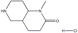 1-Methyloctahydro-1,6-Naphthyridin-2(1H)-One Hydrochloride|848410-29-7