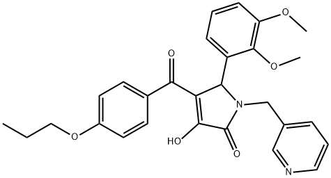 5-(2,3-dimethoxyphenyl)-3-hydroxy-4-(4-propoxybenzoyl)-1-(3-pyridinylmethyl)-1,5-dihydro-2H-pyrrol-2-one|