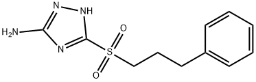 3-[(3-phenylpropyl)sulfonyl]-1H-1,2,4-triazol-5-amine 结构式