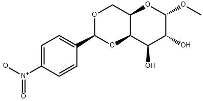 甲基 4,6-O-[(S)-(4-硝基苯基)亚甲基]-ALPHA-D-吡喃半乳糖苷,849366-08-1,结构式