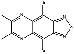 4,9-二溴-6,7-二甲基-[1,2,5]噻二唑[3,4-G]喹喔啉,851486-39-0,结构式