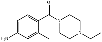 (4-amino-2-methyl-phenyl)-(4-ethylpiperazin-1-yl)-methanone Structure