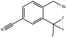 4-(bromomethyl)-3-(trifluoromethyl)benzonitrile Struktur