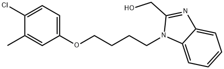 {1-[4-(4-chloro-3-methylphenoxy)butyl]-1H-benzimidazol-2-yl}methanol 结构式