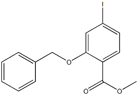 2-苄氧基-4-碘-苯甲酸甲酯,854028-46-9,结构式