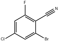 2-溴-4-氯-6-氟苯甲腈,858414-22-9,结构式