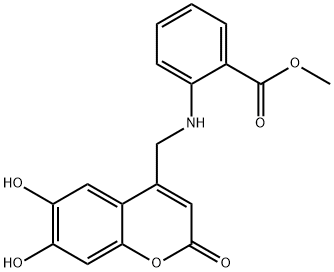 methyl 2-{[(6,7-dihydroxy-2-oxo-2H-chromen-4-yl)methyl]amino}benzoate,859141-94-9,结构式