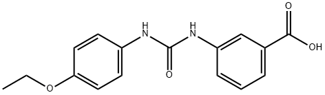 3-(3-(4-ethoxyphenyl)ureido)benzoic acid Struktur