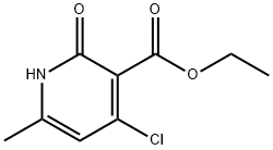 ethyl 1,2-dihydro-2-oxo-4-chloro-6-methylpyridine-3-carboxylate Structure