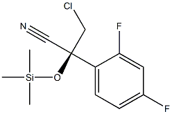 (S)-3-chloro-2-(2,4-difluorophenyl)-2-((trimethylsilyl)oxy)propanenitrile Structure