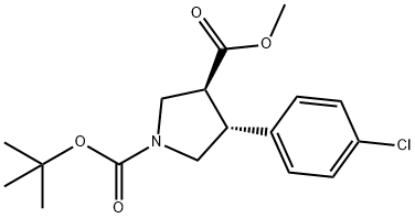 862284-39-7 (3S,4R)-4-(4-chlorophenyl)-1,3-pyrrolidinedicarboxylic acid 1-(1,1-dimethylethyl)3-methyl ester