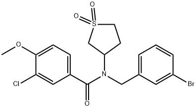 862484-81-9 N-(3-bromobenzyl)-3-chloro-N-(1,1-dioxidotetrahydro-3-thienyl)-4-methoxybenzamide