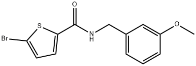 N-(3-methoxybenzyl)-5-bromothiophene-2-carboxamide Structure