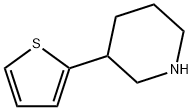 3-(thiophen-2-yl)piperidine Structure