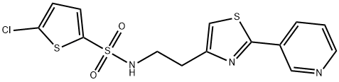5-chloro-N-{2-[2-(pyridin-3-yl)-1,3-thiazol-4-yl]ethyl}thiophene-2-sulfonamide,863512-03-2,结构式
