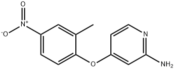 4-(2-Methyl-4-Nitrophenoxy)Pyridin-2-Amine 化学構造式