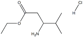 Ethyl 3-amino-4-methylpentanoate hydrochloride Structure