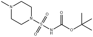 N-[(4-methyl-1-piperazinyl)sulfonyl]carbamic acid 1,1-dimethylethyl ester Structure