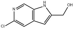 5-chloro-1H-Pyrrolo[2,3-c]pyridine-2-methanol Structure