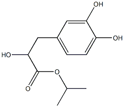 isopropyl 3-(3,4-dihydroxyphenyl)-2-hydroxypropanoate 化学構造式