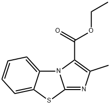 2-甲基咪唑并[2,1-B]苯并噻唑-3-羧酸乙酯 结构式