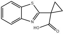 1-(苯并[D]噻唑-2-基)环丙烷羧酸, 869973-63-7, 结构式