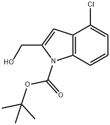 tert-butyl 4-chloro-2-(hydroxymethyl)-1H-indole-1-carboxylate|1-BOC-4-氯吲哚-2-甲醇