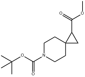 6-tert-butyl 1-methyl 6-azaspiro[2.5]octane-1,6-dicarboxylate Struktur