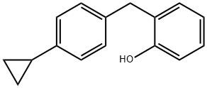 2-(4-Cyclopropylbenzyl)phenol Structure