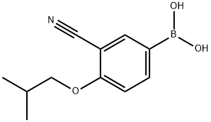 (3-cyano-4-isobutoxyphenyl)boronic acid Struktur