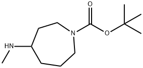 tert-butyl 4-(methylamino)azepane-1-carboxylate 化学構造式