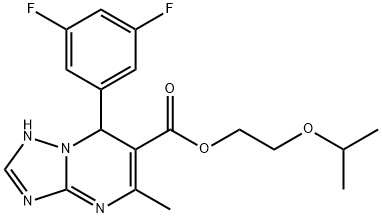 2-isopropoxyethyl 7-(3,5-difluorophenyl)-5-methyl-1,7-dihydro-[1,2,4]triazolo[1,5-a]pyrimidine-6-carboxylate Structure