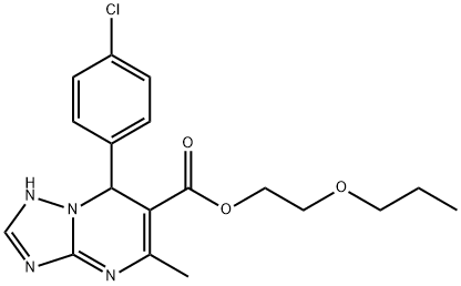 2-propoxyethyl 7-(4-chlorophenyl)-5-methyl-1,7-dihydro-[1,2,4]triazolo[1,5-a]pyrimidine-6-carboxylate Structure