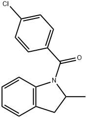 (4-chlorophenyl)(2-methyl-2,3-dihydro-1H-indol-1-yl)methanone Structure