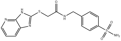 2-(3H-imidazo[4,5-b]pyridin-2-ylsulfanyl)-N-(4-sulfamoylbenzyl)acetamide,879621-40-6,结构式