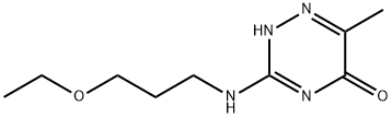 3-[(3-ethoxypropyl)amino]-6-methyl-1,2,4-triazin-5(4H)-one Struktur