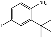 2-叔丁基-4-碘苯胺,881057-14-3,结构式