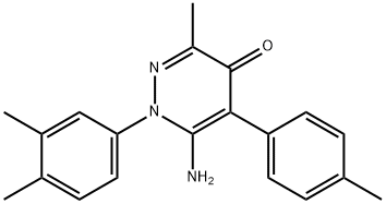 6-amino-1-(3,4-dimethylphenyl)-3-methyl-5-(4-methylphenyl)pyridazin-4(1H)-one|