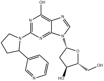 2-[(3-Pyridyl)pyrrolidin-1-yl]-2'-deoxyinosine Structure