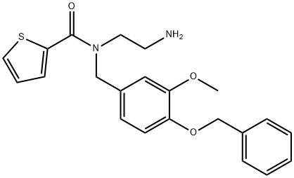 2-Thiophenecarboxamide, N-(2-aminoethyl)-N-[[3-methoxy-4-(phenylmethoxy)phenyl]methyl]-|