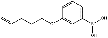 3-(-4-戊烯-1-氧基)苯硼酸, 884539-84-8, 结构式