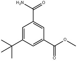 methyl 3-(tert-butyl)-5-carbamoylbenzoate Struktur