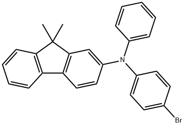 N-(4-溴苯基)-9,9-二甲基-N-苯基-9H-芴-2-氨,885684-43-5,结构式