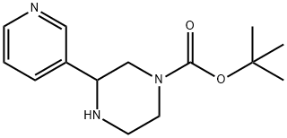 tert-butyl 3-(pyridin-3-yl)piperazine-1-carboxylate Struktur