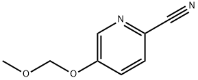5-(methoxymethoxy)-2-Pyridinecarbonitrile 化学構造式