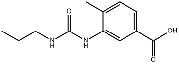 4-methyl-3-(3-propylureido)benzoic acid Structure