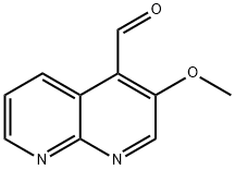 3-methoxy-1,8-naphthyridine-4-carbaldehyde 化学構造式